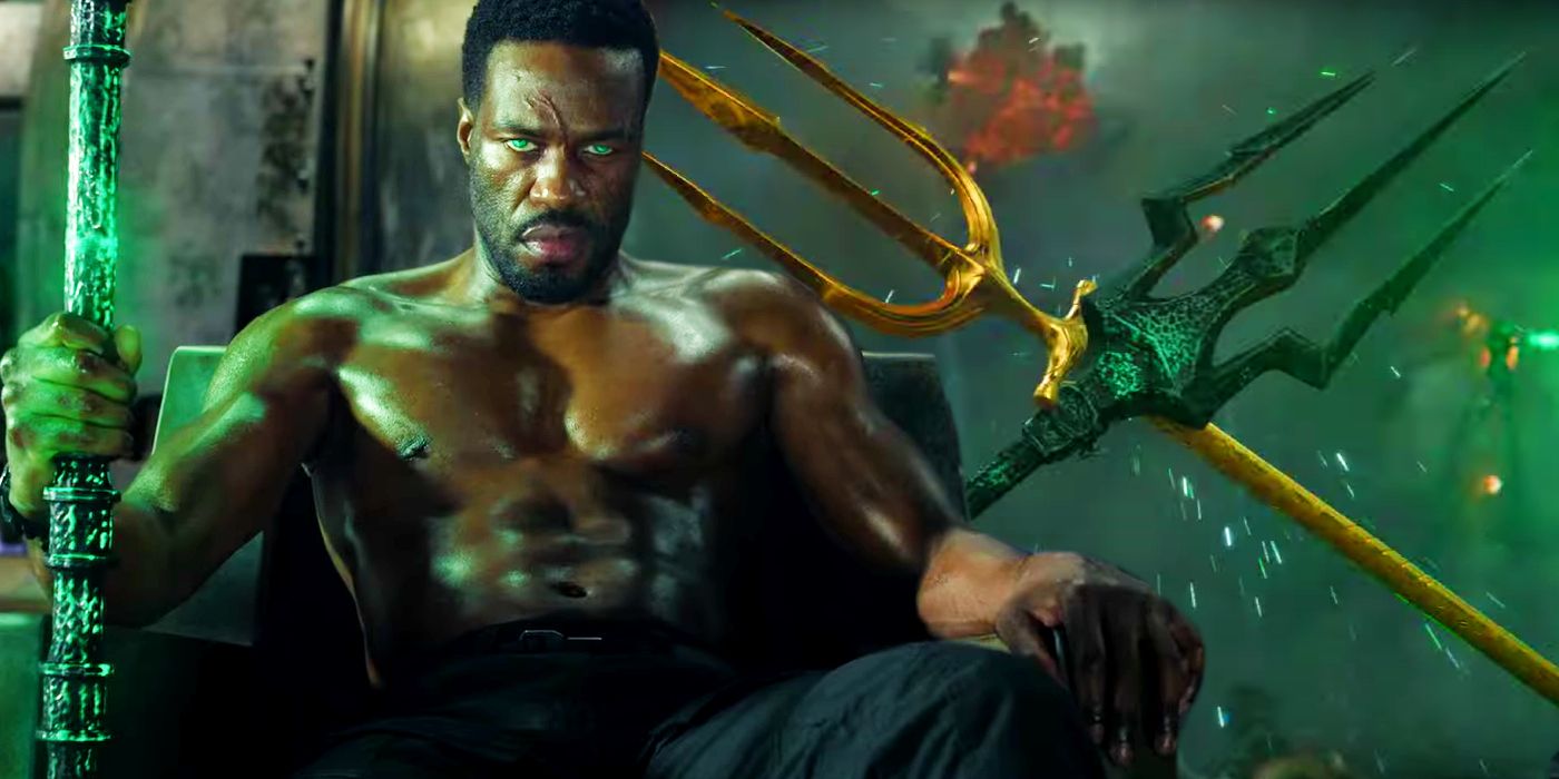 Explicación del tridente negro de Black Manta en Aquaman 2