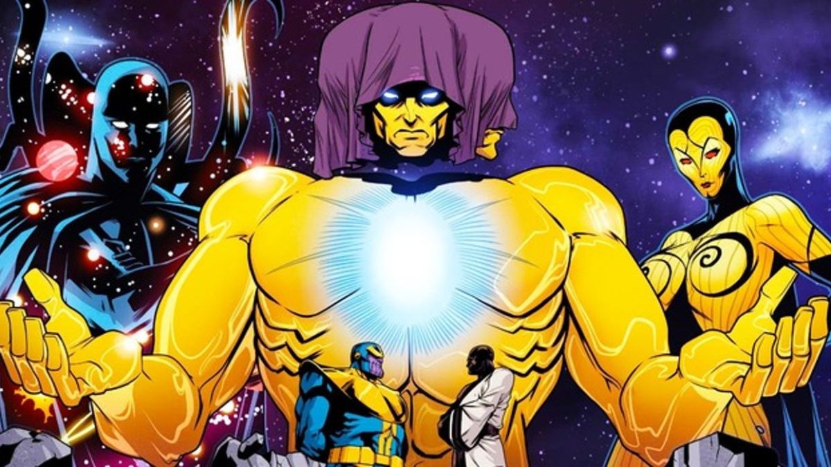 Galactus se enfrenta al tribunal viviente en un fanart alucinante de los dioses cósmicos de Marvel