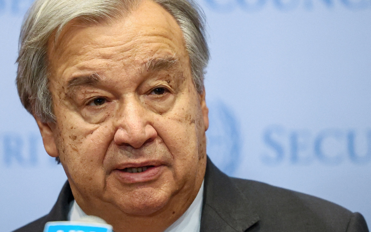 Guterres: Negativa de Israel a admitir un Estado palestino es 'inaceptable'