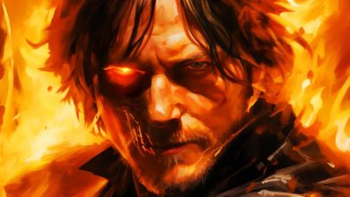 La estrella de The Walking Dead se convierte en el motorista fantasma del MCU en un fan art al rojo vivo