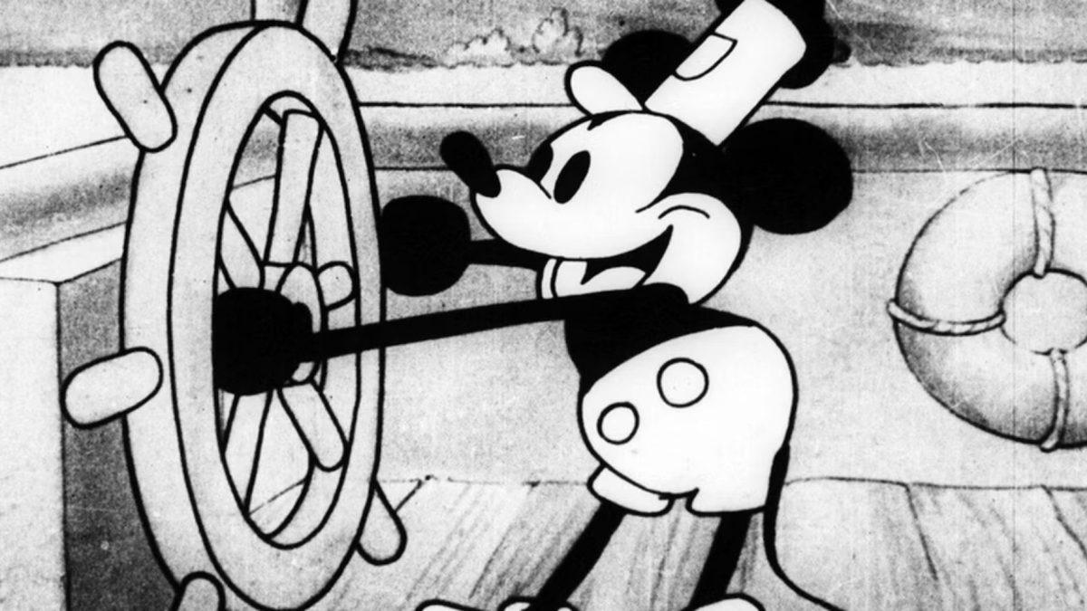 La expiración de los derechos de autor de Mickey Mouse tiene a Internet luchando por la película de terror Steamboat Willie