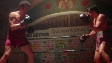La primera pelea de Rocky Balboa recibe un tratamiento icónico de pintura congelada en un arte impresionante