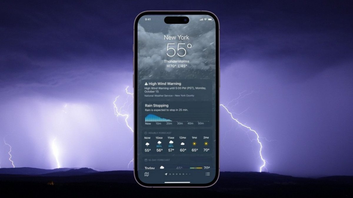Las mejores aplicaciones meteorológicas para iPhone (para antiguos usuarios de Dark Sky)