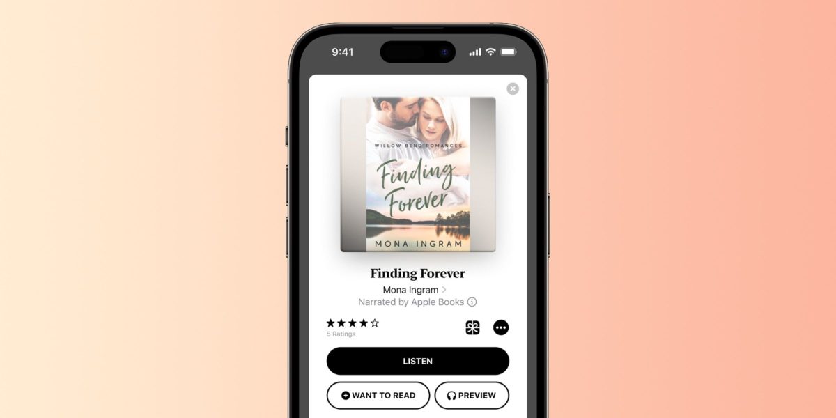 Los audiolibros con voz de IA de Apple están disponibles para narradores humanos