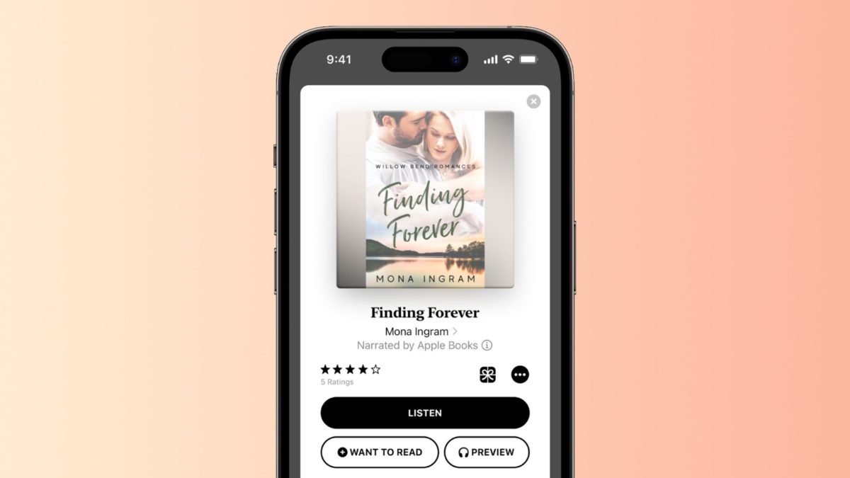 Los audiolibros con voz de IA de Apple están disponibles para narradores humanos