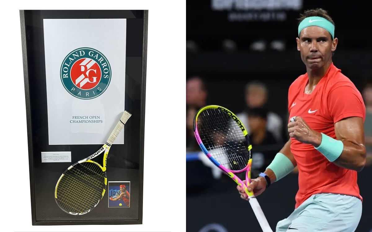 Raqueta ganadora del Abierto de Francia 2007 de Nadal se vende por 118,000 dólares en subasta