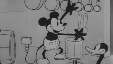 Steamboat Willie se pone nervioso con los cigarrillos y la barba incipiente en el arte después de ingresar al dominio público