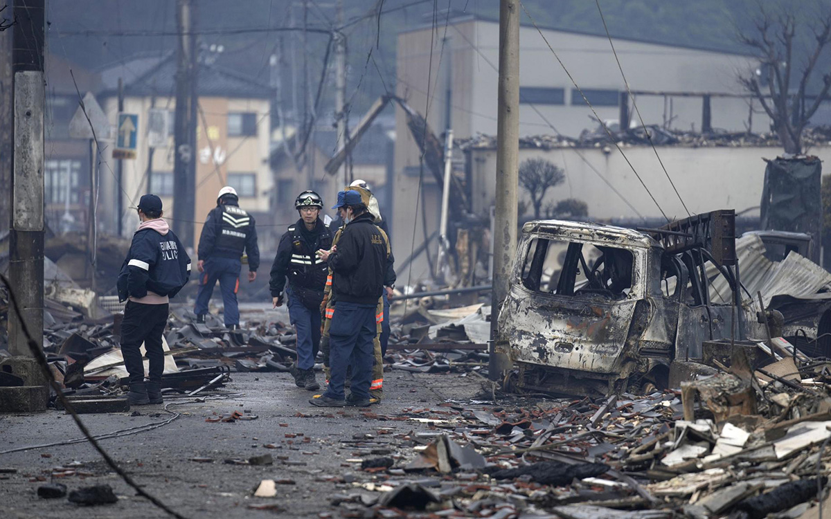 Suman 73 muertos tras el terremoto en Japón