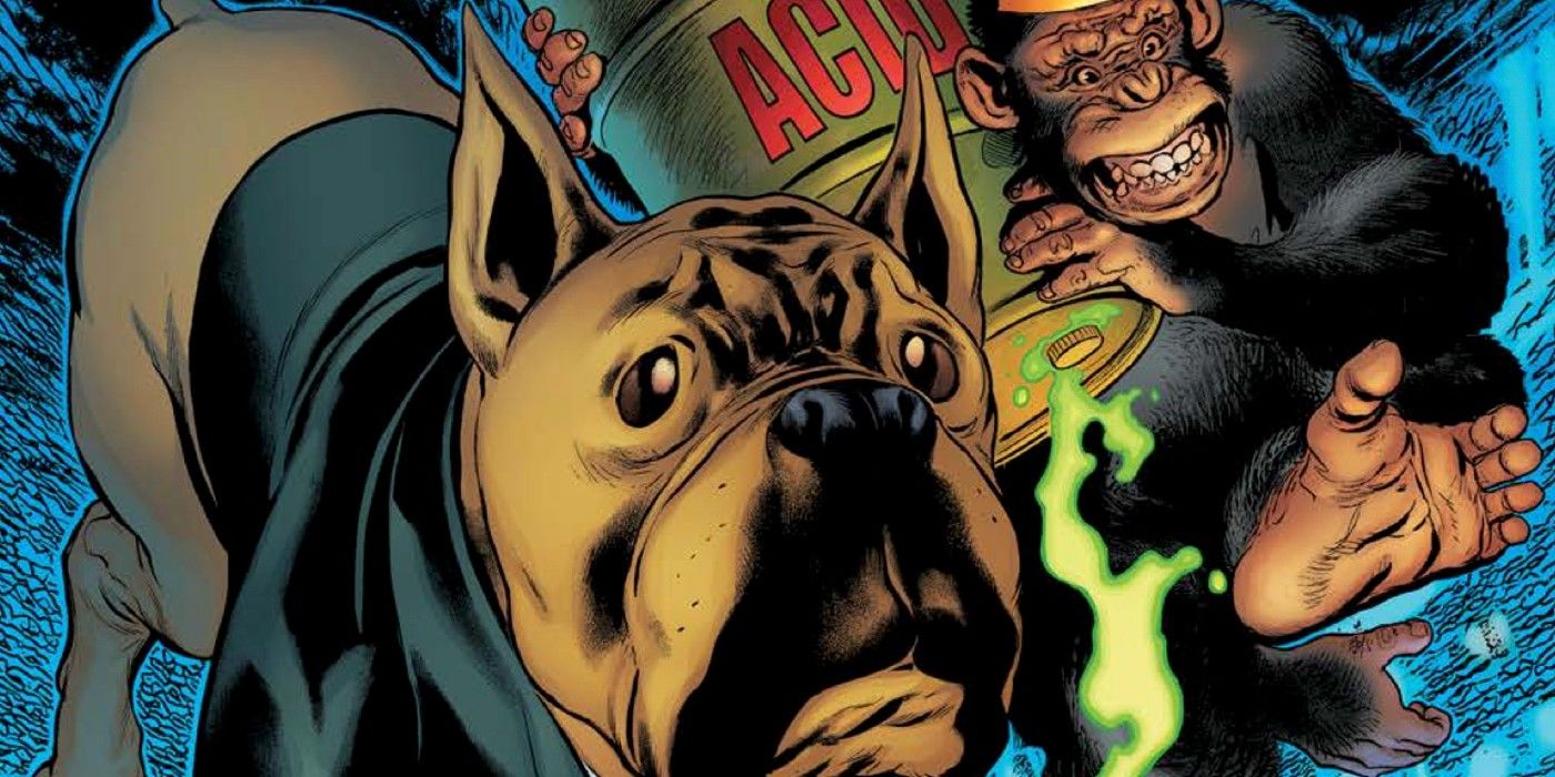 “¡Salpicar ácido es lo único que disfruta el chimpancé ácido!”: La vista previa exclusiva del chimpancé ácido vs. el perro de negocios muestra la sátira anticapitalista que literalmente nadie sabía que necesitaban