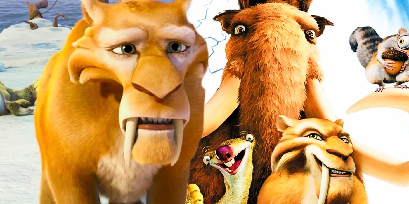 Imagen personalizada de Diego luciendo triste con un cartel de La Era del Hielo