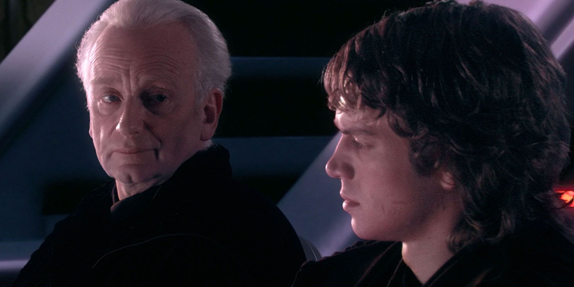 El Canciller Palpatine hablando con Anakin en Star Wars La Venganza de los Sith
