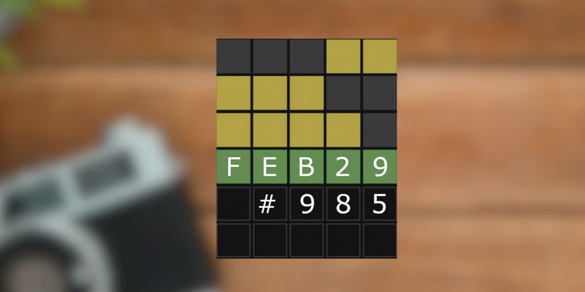 Respuestas y sugerencias de Wordle de hoy para el 29 de febrero de 2024 (rompecabezas n.° 985)