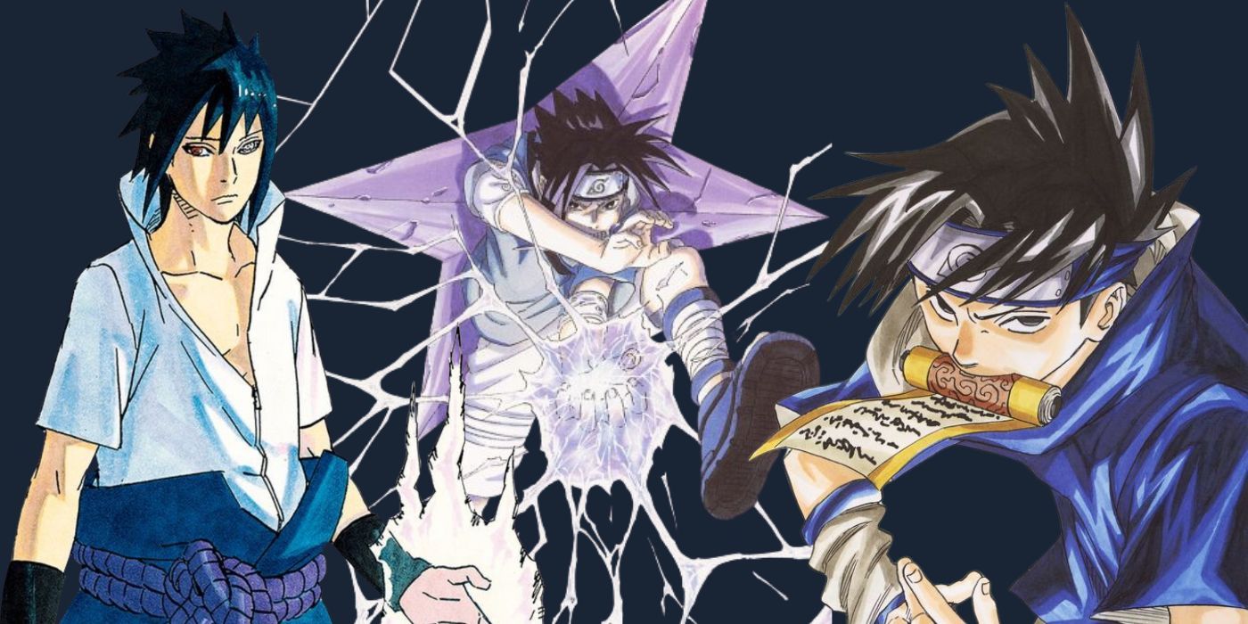 Cada era del Sasuke del Naruto original se une en un arte nuevo e increíble