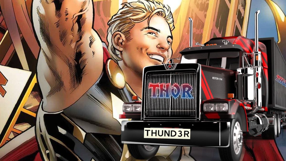 "Chad Hammer y el Thor-Truck": el nuevo Thor de Marvel tiene su propio batimóvil