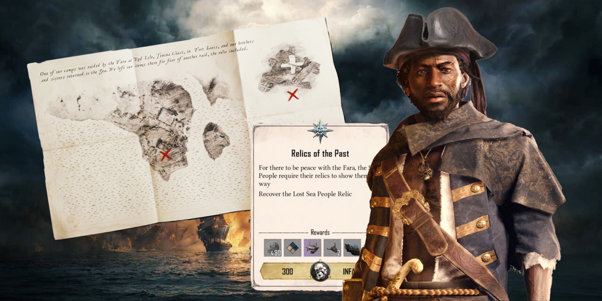 Cómo resolver el mapa de las reliquias del pasado en Skull and Bones