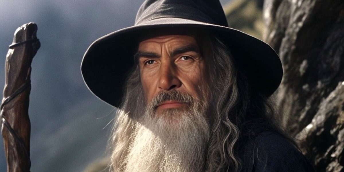 El arte de El señor de los anillos refunde la trilogía con estrellas de los 80 (incluido Harrison Ford como Aragorn)