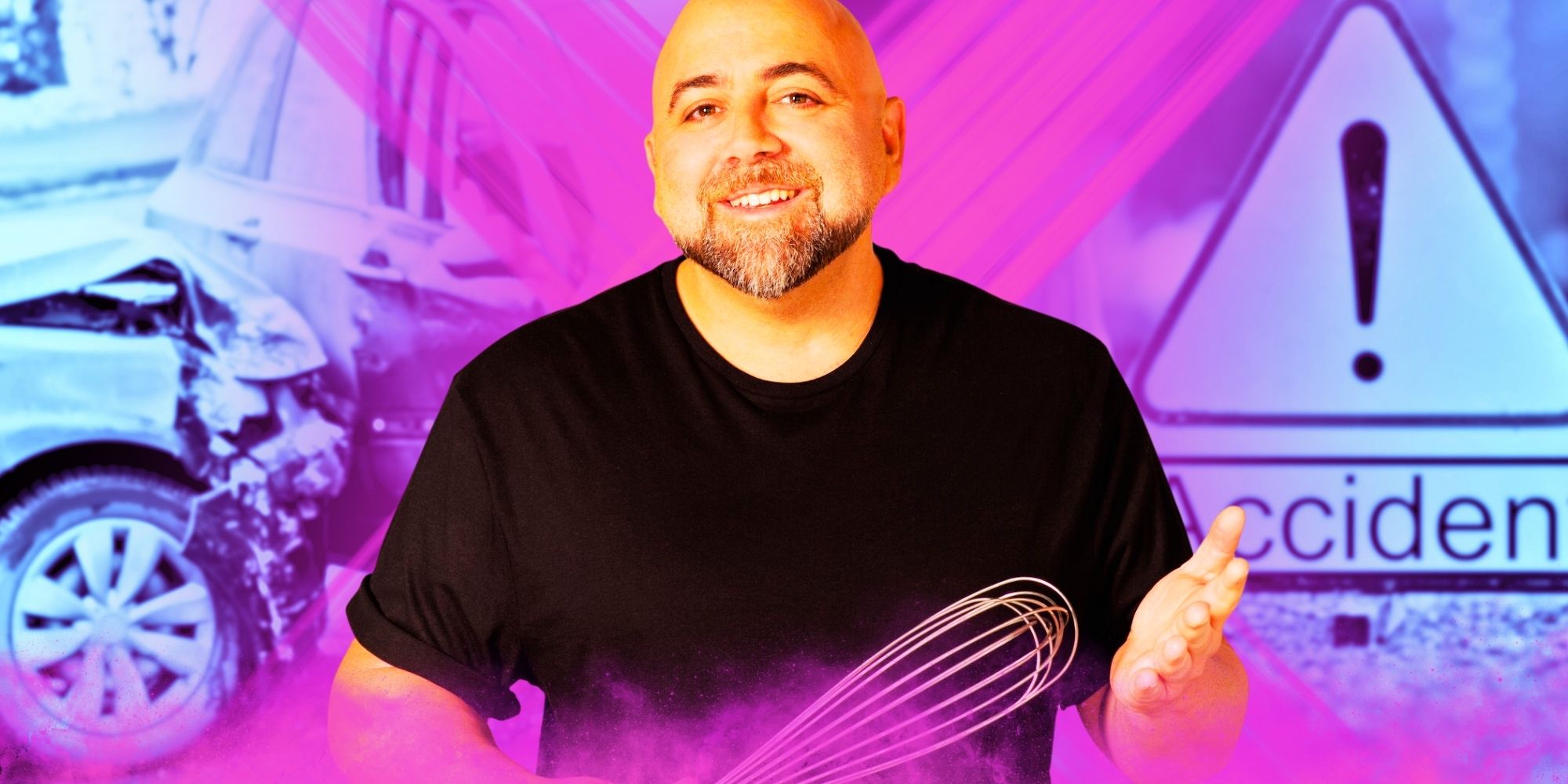 El presentador del campeonato de repostería infantil, Duff Goldman, resulta herido tras un aterrador accidente automovilístico