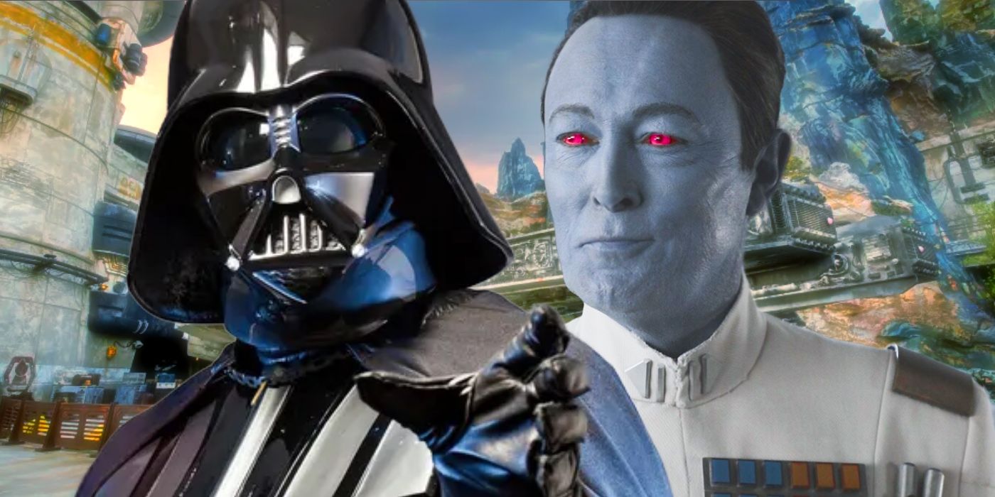 La historia de fondo compartida de Darth Vader y Thrawn hace que Galaxy’s Edge sea mucho más genial