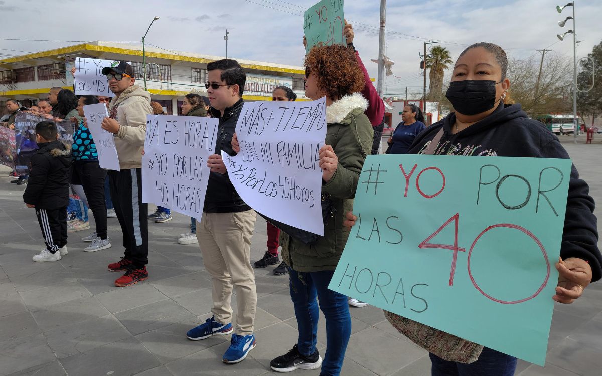 Obreros de maquiladoras exigen reducción de jornada laboral a 40 horas