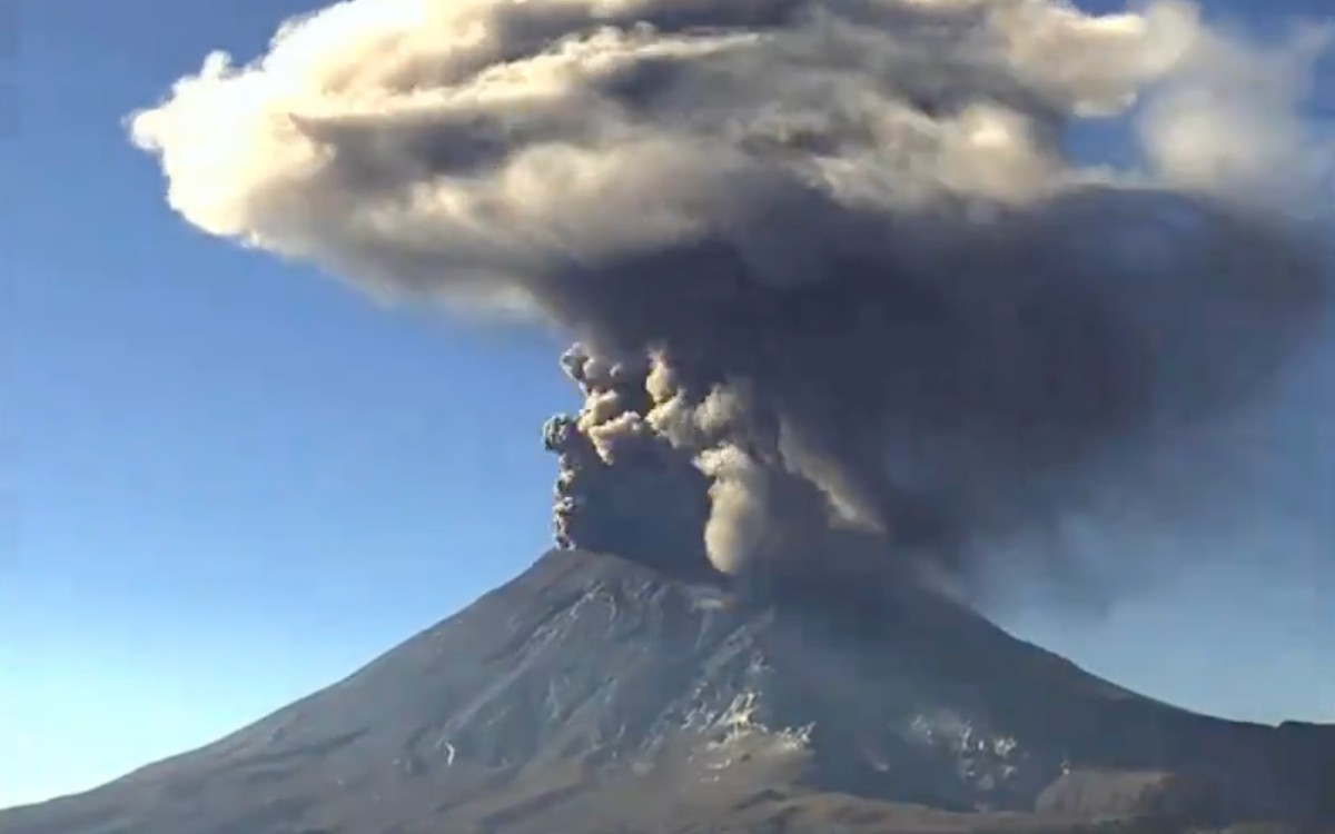 Prevén caída de ceniza volcánica en sur y oriente de la CDMX