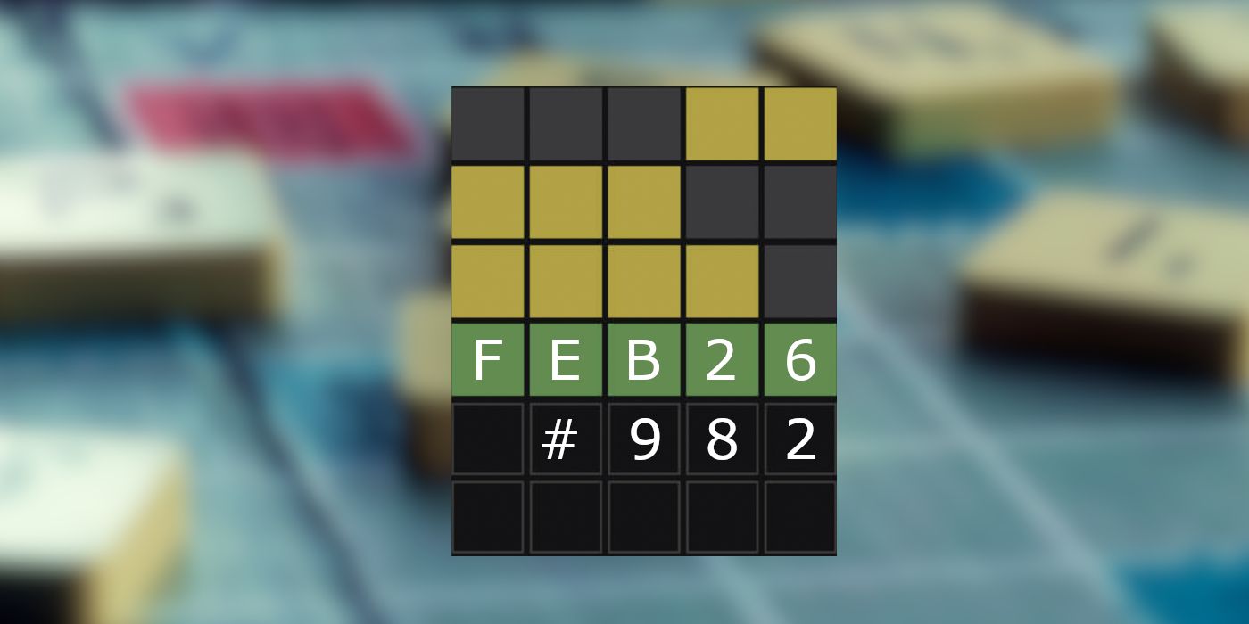 Respuestas y sugerencias de Wordle de hoy para el 26 de febrero de 2024 (rompecabezas n.° 982)