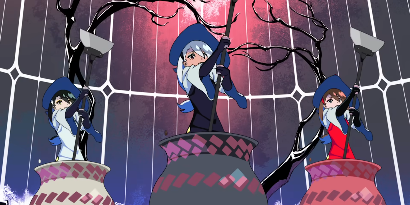 Captura de pantalla del vídeo musical animado por Trigger.