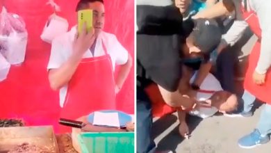 Taquero en CDMX amenaza a mujer con un machete y asegura tener pistola para secuestros | Video