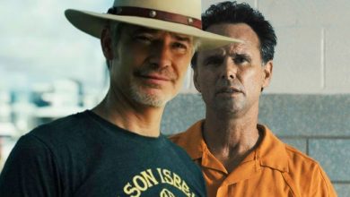 Timothy Olyphant y Walton Goggins de Justified tienen una conmovedora reunión después del cameo sorpresa de City Primeval
