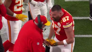 Travis Kelce admite que fue 'inaceptable' empujar a Andy Reid en el Super Bowl y recibe regaño de su hermano | Video