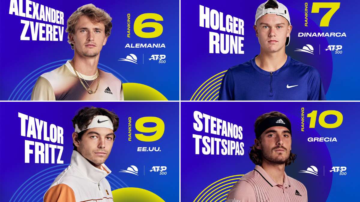 Zverev, Rune, Fritz y Tsitsipas encabezan el Abierto Mexicano de Tenis | Video