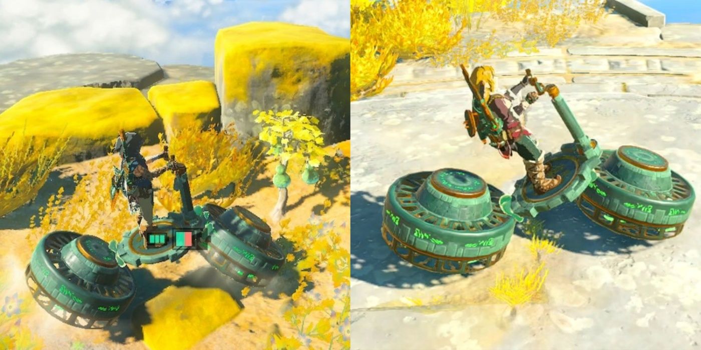 Cómo construir una bicicleta flotante en Zelda: Tears Of The Kingdom