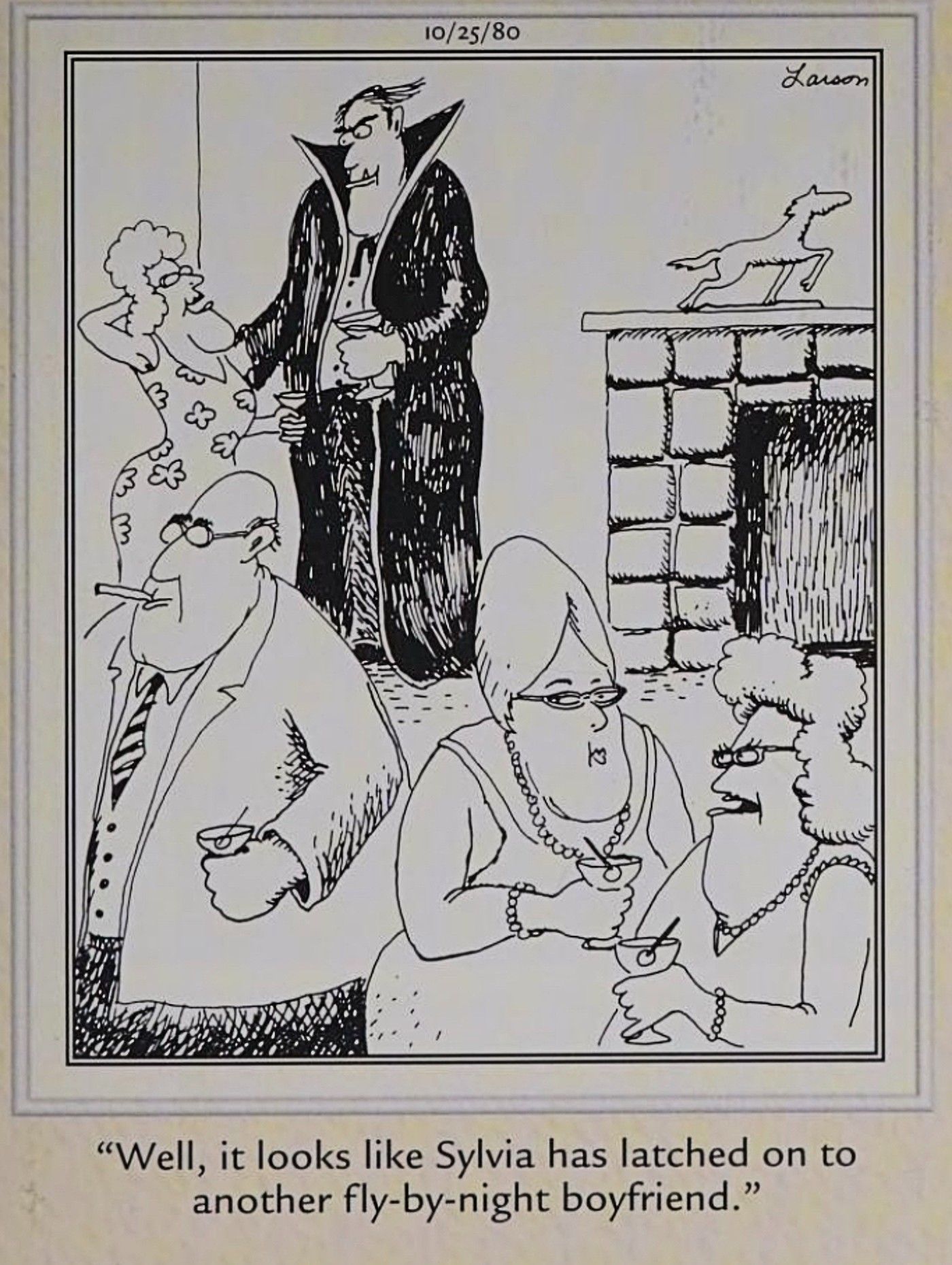 Far Side, Sylvia tiene otro novio nocturno