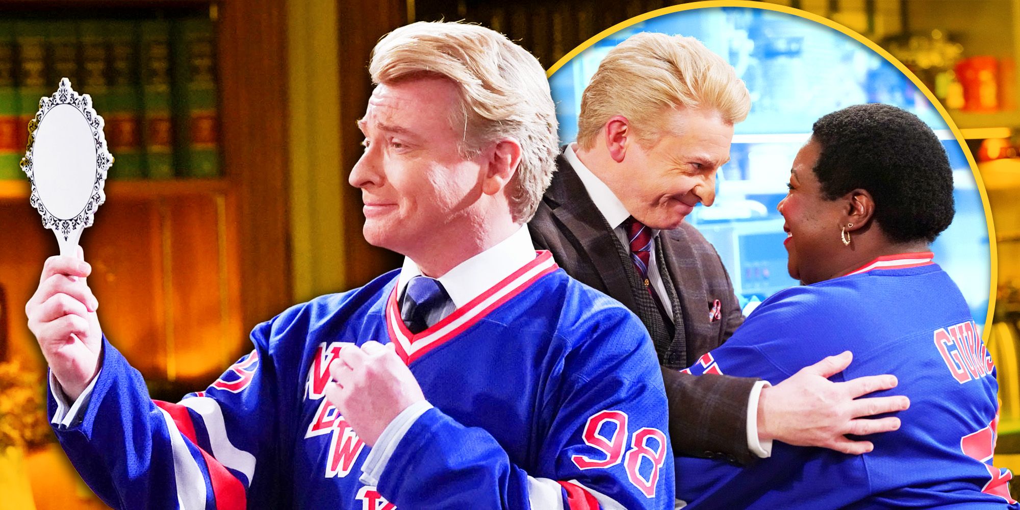 La estrella invitada de Night Court, Rhys Darby, habla sobre el romance de su personaje con Gurgs y la clave del éxito