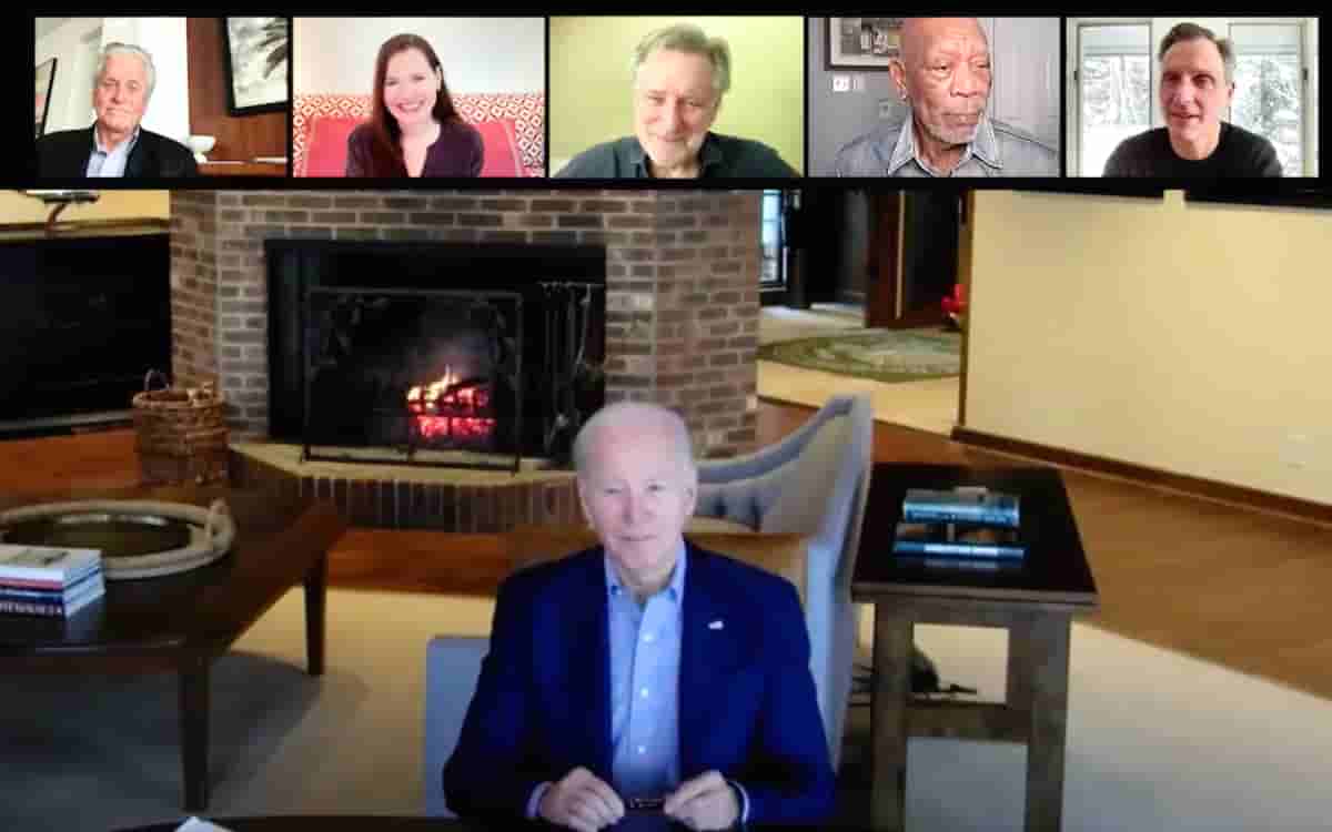 Biden pide consejos a Geena Davis y a Morgan Freeman para su discurso sobre el Estado de la Unión