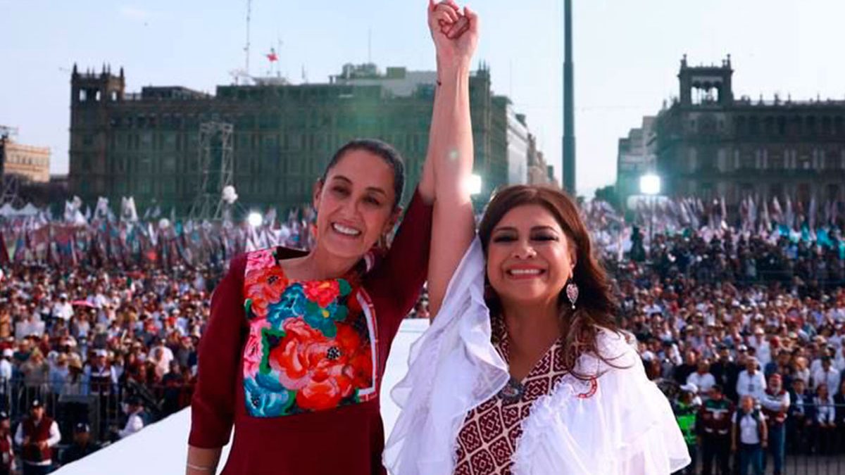 Clara Brugada sale al paso por video con Sheinbaum en el Zócalo