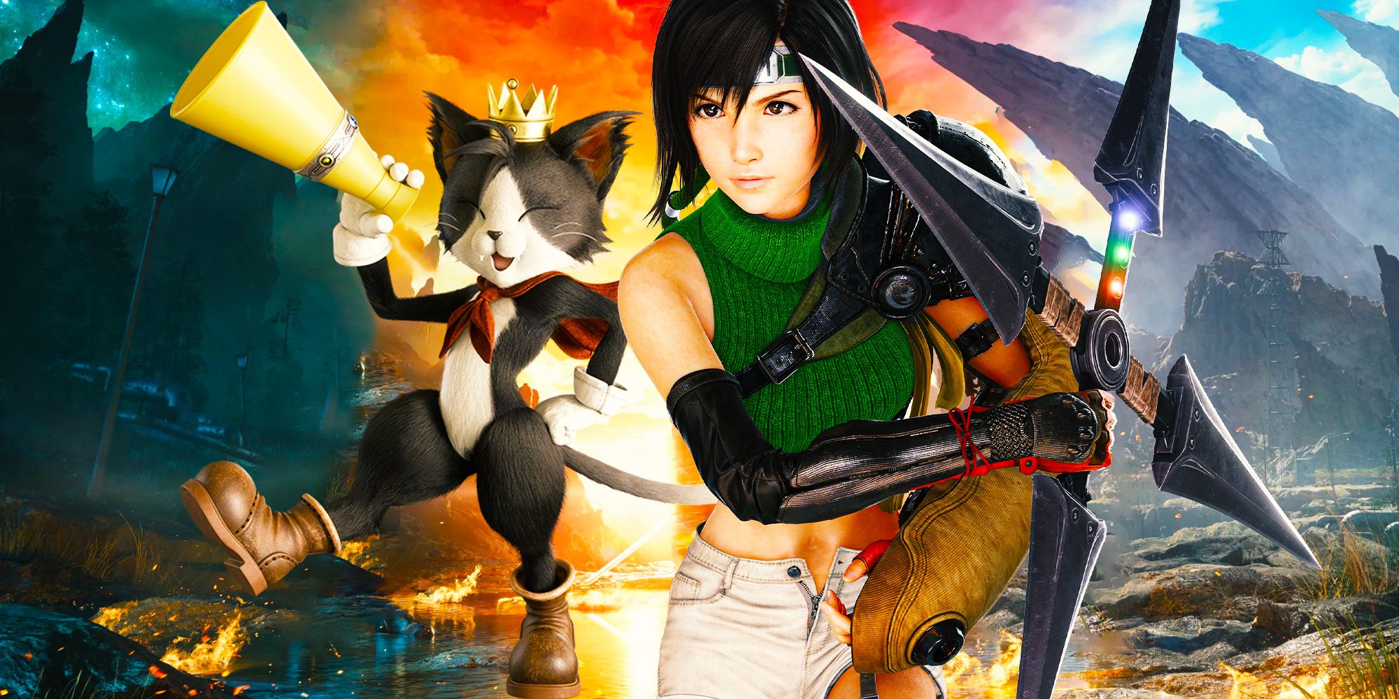 Cuando Yuffie y Cait Sith se unen a la fiesta en FF7 Rebirth