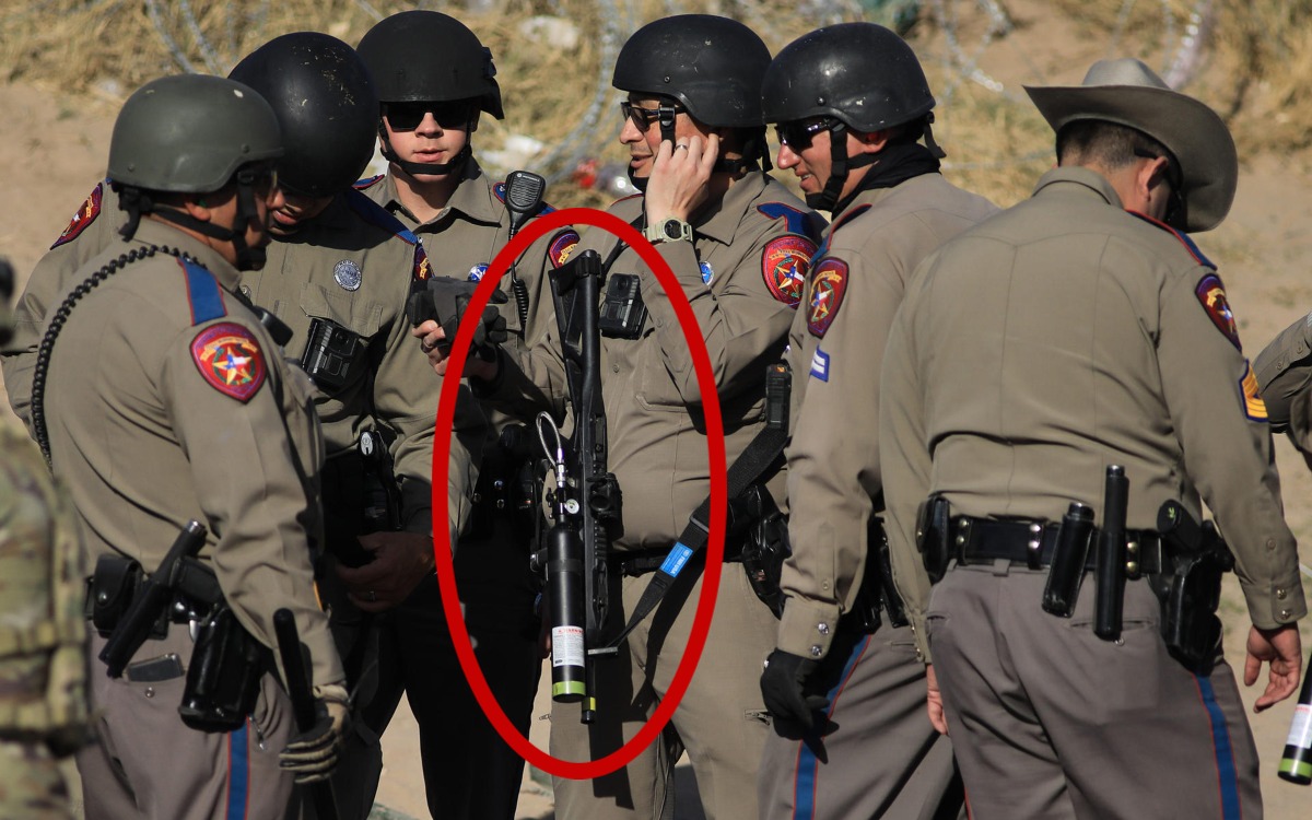 Denuncian uso de balas de goma contra migrantes en Texas