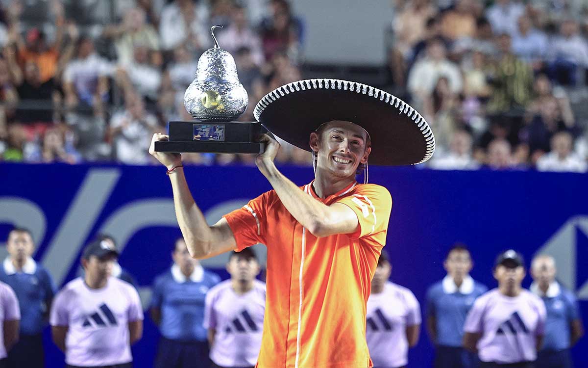 El australiano De Miñaur conquista por segundo año consecutivo el Abierto Mexicano en Acapulco