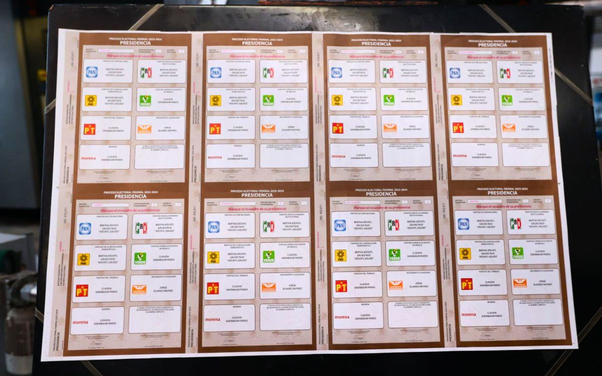 Finaliza impresión de boletas presidenciales; siguen las senatoriales