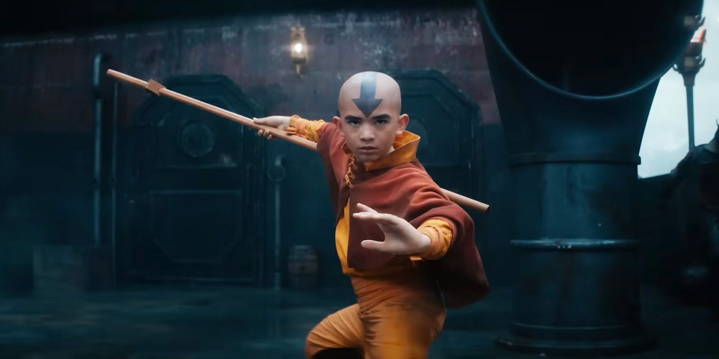 La flexión del equipo Avatar cobra vida en el póster de acción en vivo de Last Airbender