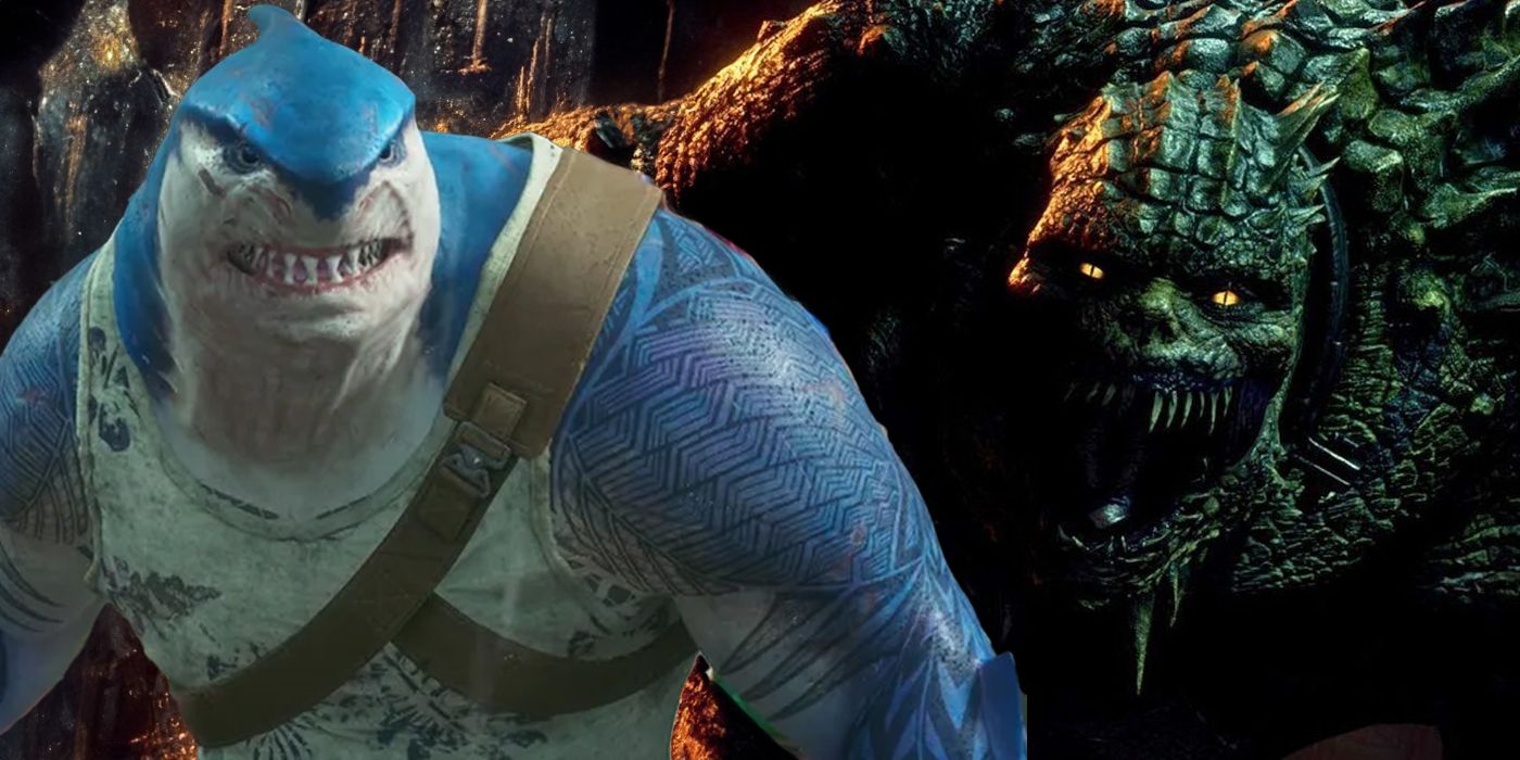 King Shark y Killer Croc del Arkhamverse