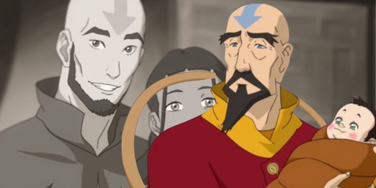 Leyenda de Korra: árbol genealógico de Aang (de mayor a menor)