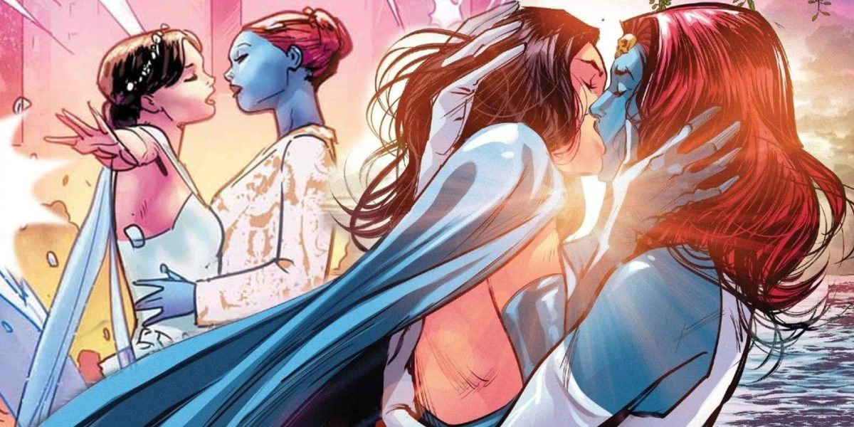 Los íconos queer de X-Men, Mystique y Destiny, finalmente se casan en un nuevo especial de bodas