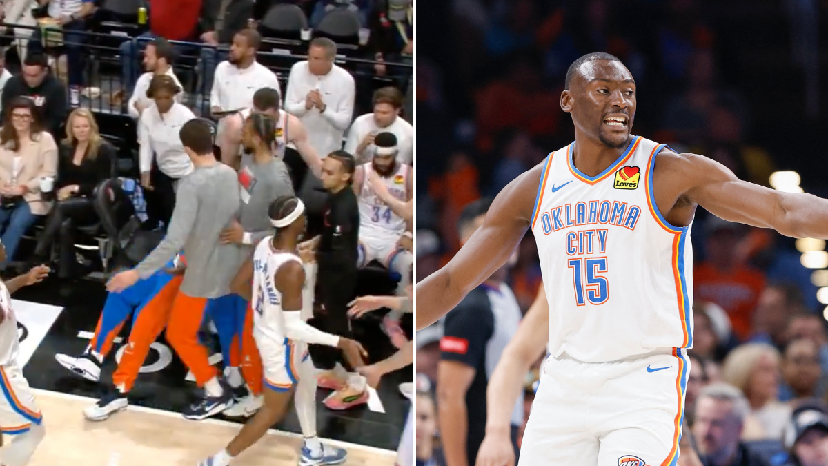 NBA: Biyombo se desvanece a medio partido entre Thunder y Trail Blazers | Video