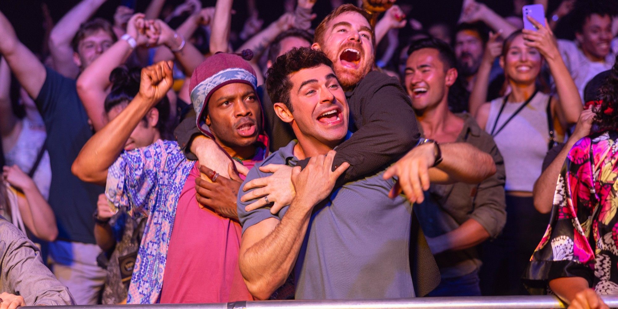 Zac Efron, Andrew Santino y Jermaine Fowler en Ricky Stanicky