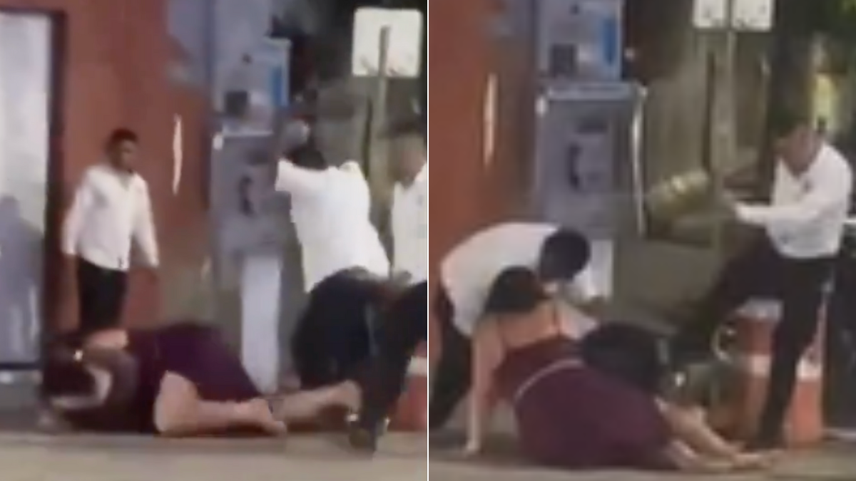 Taxistas propinan golpiza a pareja de turistas en Playa del Carmen | Video