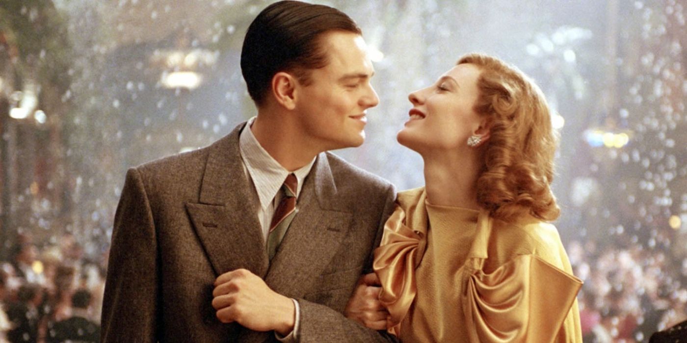 Cate Blanchett y DiCaprio en El aviador