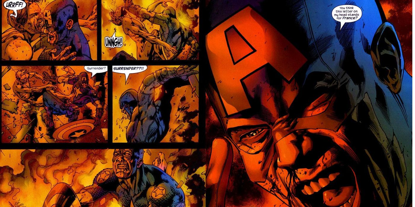 The Ultimates Captain American Letter On My Head significa France Line