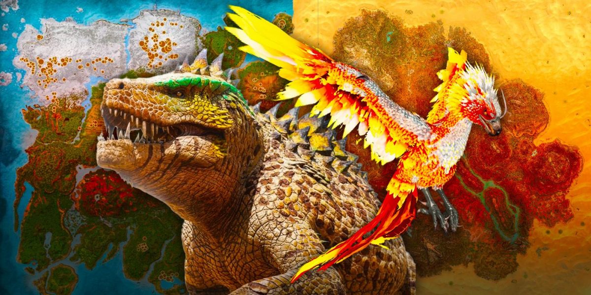 Ark: El nuevo mapa de Tierra Quemada de Survival Ascended comparado con la isla
