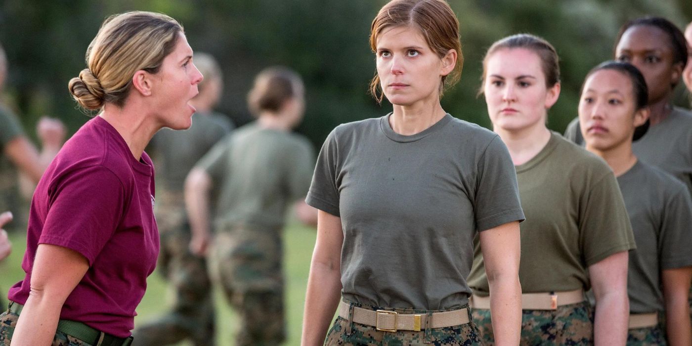 Kate Mara como Megan Leavey en el entrenamiento básico en Megan Leavey